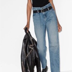 RTA Dexter belted boyfriend jeans